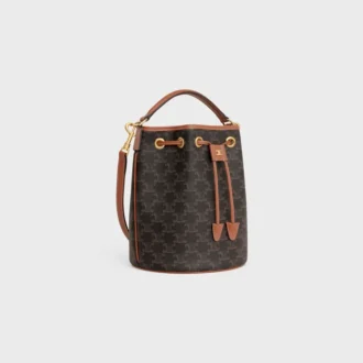 Borsa Clara in Triomphe Canvas e pelle di vitello