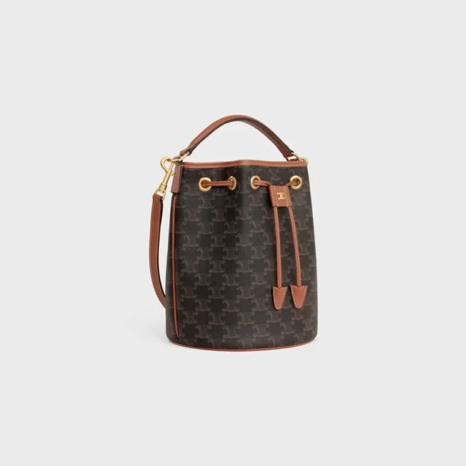 Borsa Clara in Triomphe Canvas e pelle di vitello
