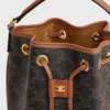 Borsa Clara in Triomphe Canvas e pelle di vitello