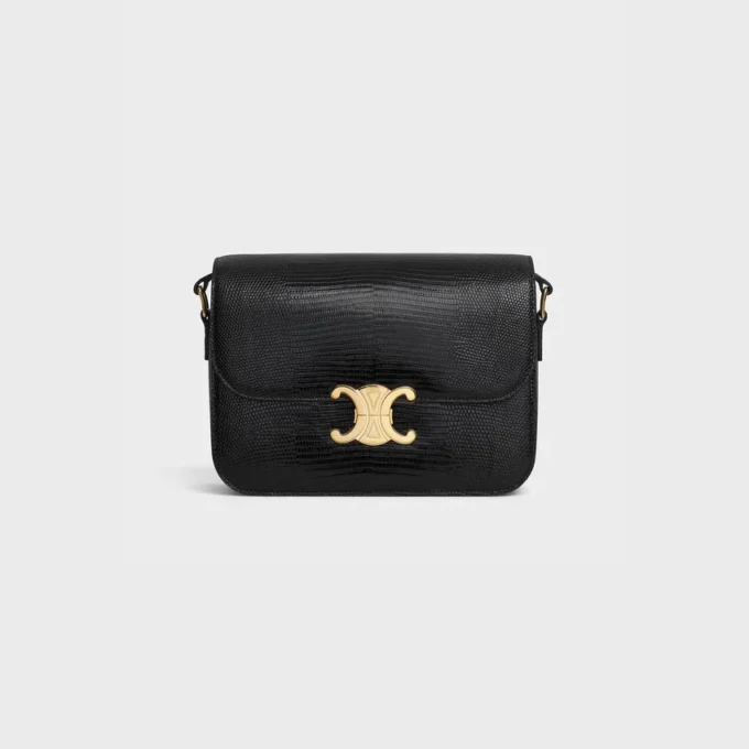 Borsa Classica Triomphe in lucertola