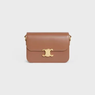 Borsa Classica Triomphe in pelle di vitello lucida