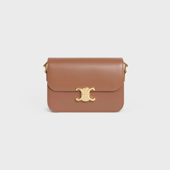 Borsa Classica Triomphe in pelle di vitello lucida Borsa Classica Triomphe in pelle di vitello lucida