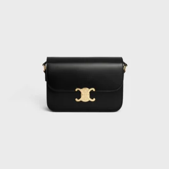 Borsa Classica Triomphe in pelle di vitello lucida