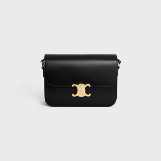 Borsa Classica Triomphe in pelle di vitello lucida Borsa Classica Triomphe in pelle di vitello lucida