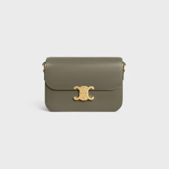 Borsa Classica Triomphe in pelle di vitello lucida