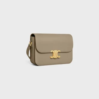 Borsa Classica Triomphe in pelle di vitello lucida