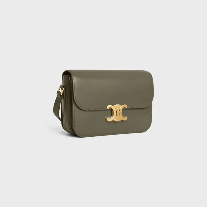 Borsa Classica Triomphe in pelle di vitello lucida Borsa Classica Triomphe in pelle di vitello lucida