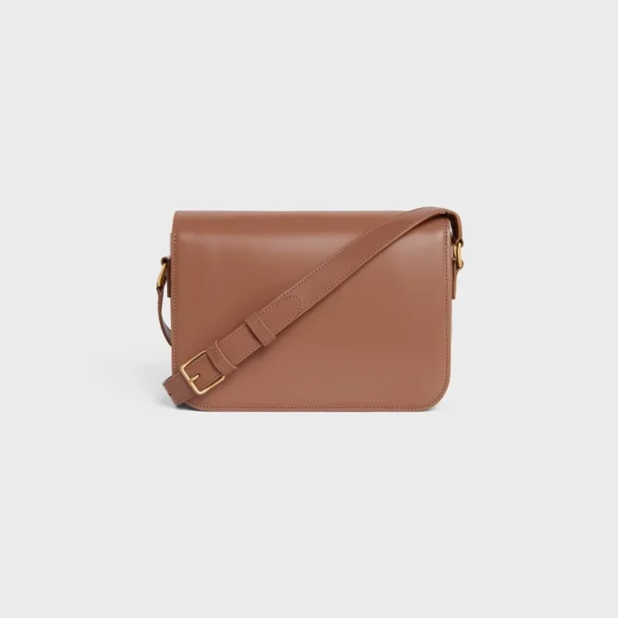 Borsa Classica Triomphe in pelle di vitello lucida Borsa Classica Triomphe in pelle di vitello lucida