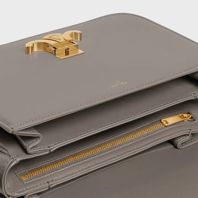 Borsa Classica Triomphe in pelle di vitello lucida Borsa Classica Triomphe in pelle di vitello lucida