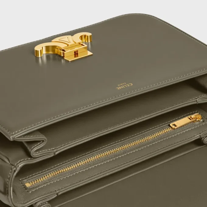 Borsa Classica Triomphe in pelle di vitello lucida Borsa Classica Triomphe in pelle di vitello lucida