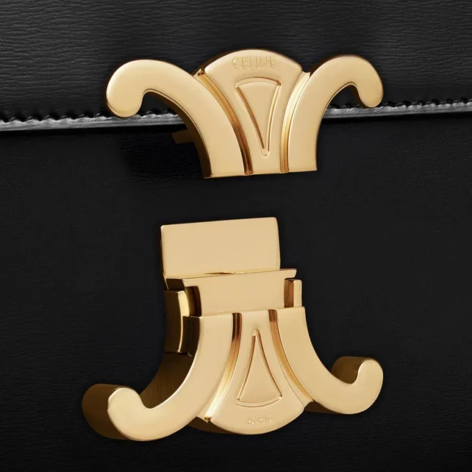 Borsa Classica Triomphe in pelle di vitello lucida Borsa Classica Triomphe in pelle di vitello lucida