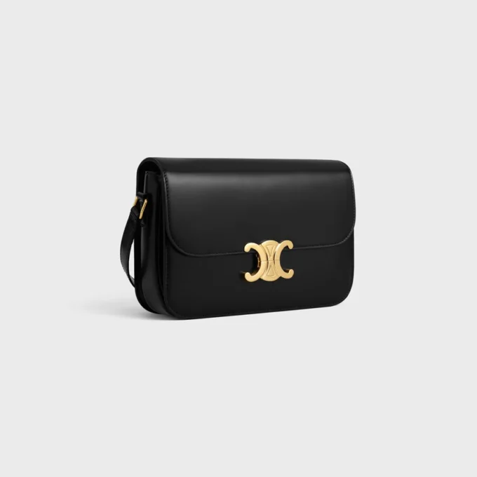 Borsa Classica Triomphe in pelle di vitello lucida Borsa Classica Triomphe in pelle di vitello lucida