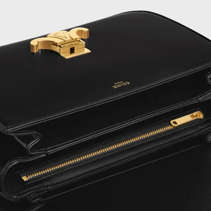Borsa Classica Triomphe in pelle di vitello lucida Borsa Classica Triomphe in pelle di vitello lucida