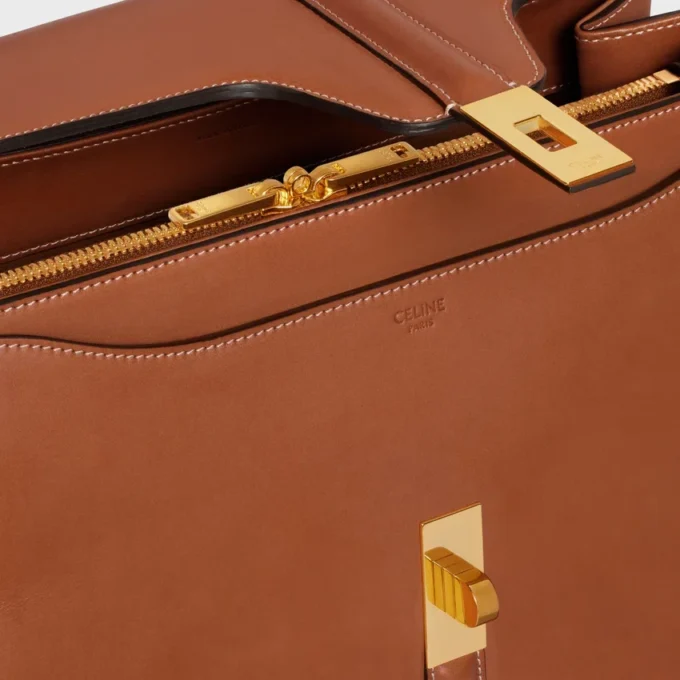 Borsa Classique 16 in pelle di vitello naturale Borsa Classique 16 in pelle di vitello naturale