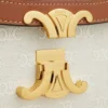 Borsa Classique Triomphe in tessuto con motivo Triomphe su tutta la superficie e pelle di vitello Borsa Classique Triomphe in tessuto con motivo Triomphe su tutta la superficie e pelle di vitello