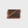 Borsa Classique Triomphe in Triomphe Canvas e pelle di vitello Borsa Classique Triomphe in Triomphe Canvas e pelle di vitello