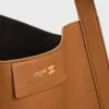 Borsa cubica media in morbida pelle di vitello