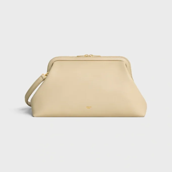 Borsa da medico in morbida pelle di vitello naturale Borsa da medico in morbida pelle di vitello naturale