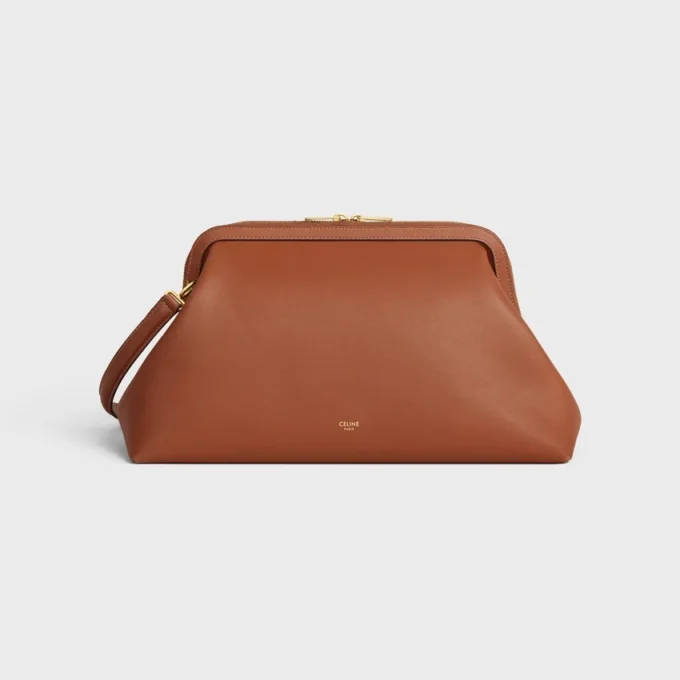 Borsa da medico in morbida pelle di vitello naturale Borsa da medico in morbida pelle di vitello naturale