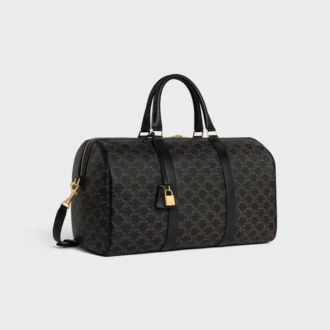 Borsa da viaggio in Triomphe Canvas e pelle di vitello