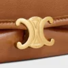 Borsa Halfmoon Soft Triomphe in morbida pelle di agnello lucida