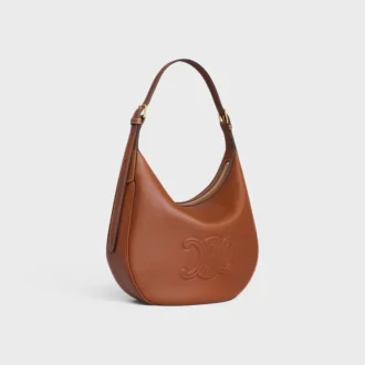 Borsa HeloïSe media in morbida pelle di vitello martellata