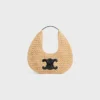 Borsa Hobo Panier Classic di CELINE in rafia e pelle di vitello Borsa Hobo Panier Classic di CELINE in rafia e pelle di vitello