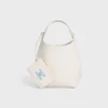 Borsa Hobo piccola in morbida pelle di vitello liscia Borsa Hobo piccola in morbida pelle di vitello liscia