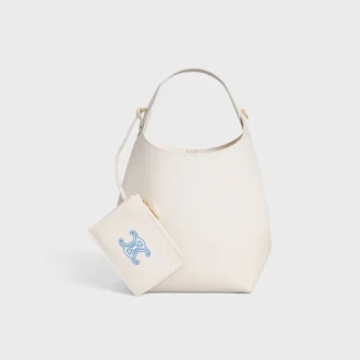 Borsa Hobo piccola in morbida pelle di vitello liscia