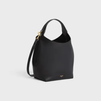Borsa Hobo piccola in morbida pelle di vitello liscia