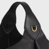 Borsa Hobo piccola in morbida pelle di vitello liscia Borsa Hobo piccola in morbida pelle di vitello liscia