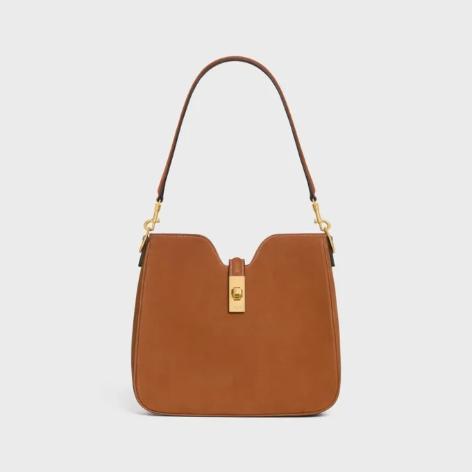 Borsa morbida Camille Soft 16 piccola in pelle di vitello nabuk Borsa morbida Camille Soft 16 piccola in pelle di vitello nabuk