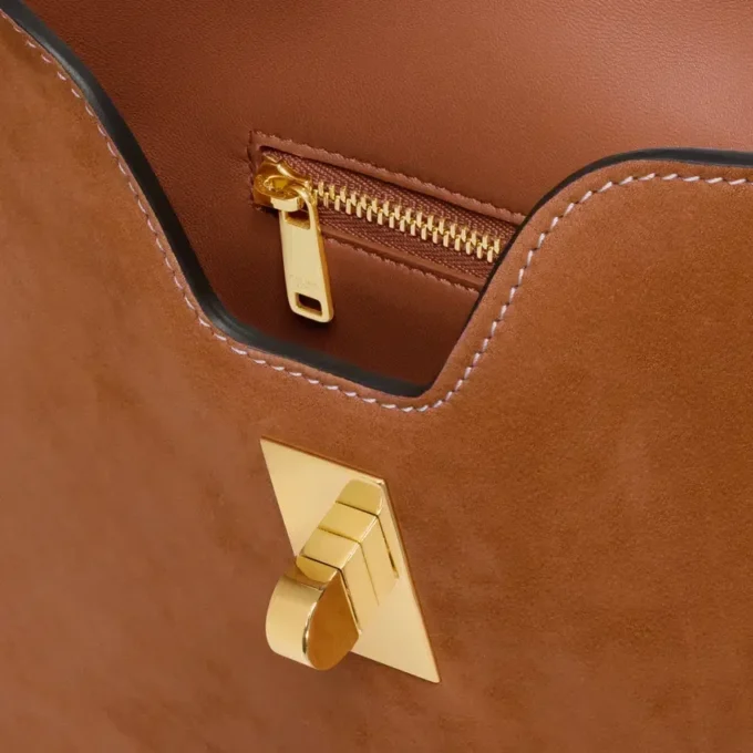Borsa morbida Camille Soft 16 piccola in pelle di vitello nabuk Borsa morbida Camille Soft 16 piccola in pelle di vitello nabuk