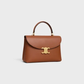 Borsa Nino media in morbida pelle di vitello martellata