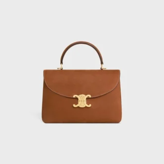 Borsa Nino media in pelle di vitello nabuk