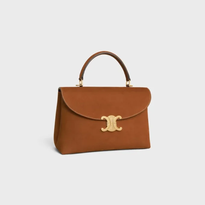 Borsa Nino media in pelle di vitello nabuk Borsa Nino media in pelle di vitello nabuk