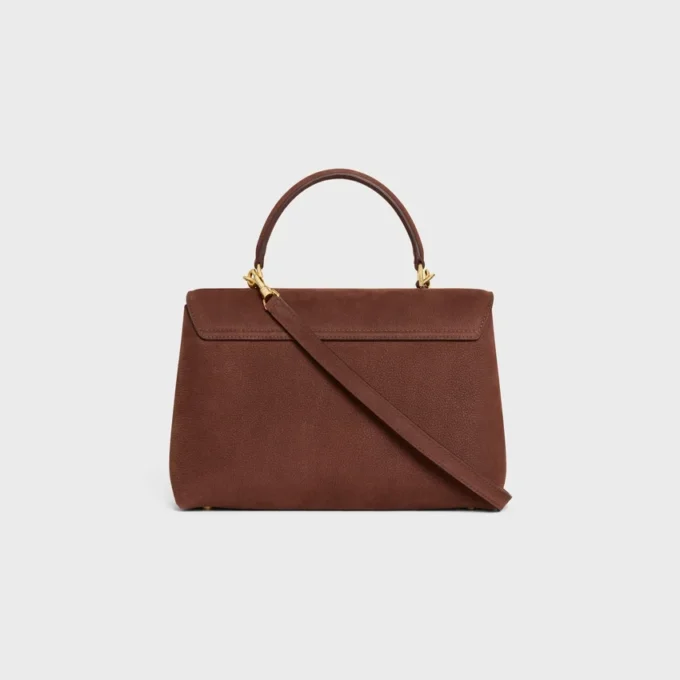 Borsa Nino media in pelle di vitello nabuk martellata Borsa Nino media in pelle di vitello nabuk martellata