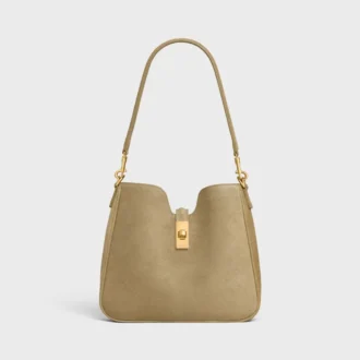 Borsa piccola Camille 16 Soft in pelle di vitello scamosciata