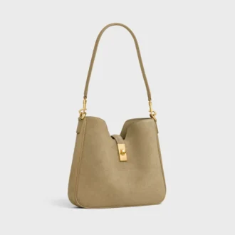 Borsa piccola Camille 16 Soft in pelle di vitello scamosciata