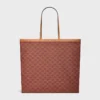 Borsa shopper grande in Triomphe Canvas