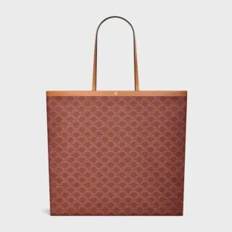 Borsa shopper grande in Triomphe Canvas