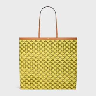 Borsa shopper grande in Triomphe Canvas