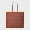 Borsa shopper grande in Triomphe Canvas