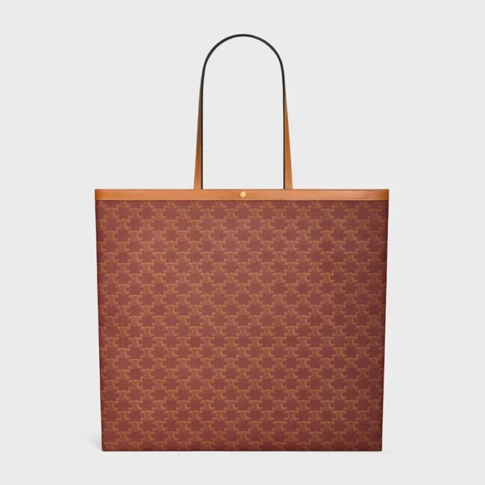 Borsa shopper grande in Triomphe Canvas