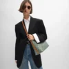Borsa shopper morbida in Triomphe Canvas e pelle di vitello Borsa shopper morbida in Triomphe Canvas e pelle di vitello