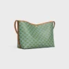Borsa shopper morbida in Triomphe Canvas e pelle di vitello Borsa shopper morbida in Triomphe Canvas e pelle di vitello