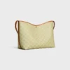 Borsa shopper morbida in Triomphe Canvas e pelle di vitello Borsa shopper morbida in Triomphe Canvas e pelle di vitello