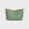 Borsa shopper morbida in Triomphe Canvas e pelle di vitello Borsa shopper morbida in Triomphe Canvas e pelle di vitello