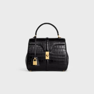 Borsa Small 16 in coccodrillo Porosus