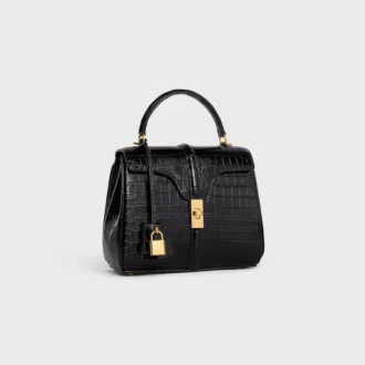 Borsa Small 16 in coccodrillo Porosus